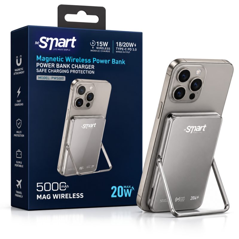 Batterie externe magnétique 5000 mAh